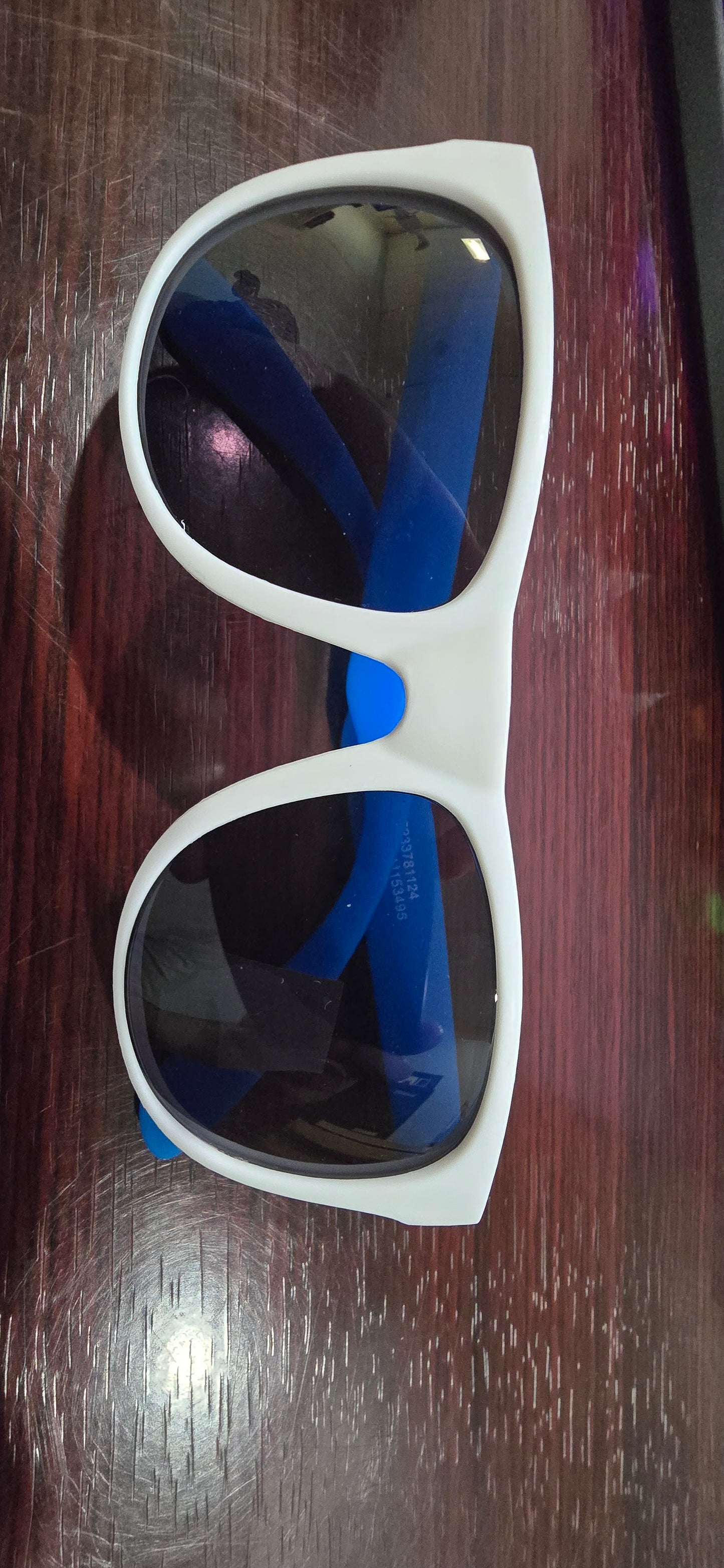 blue u0026 white glasses