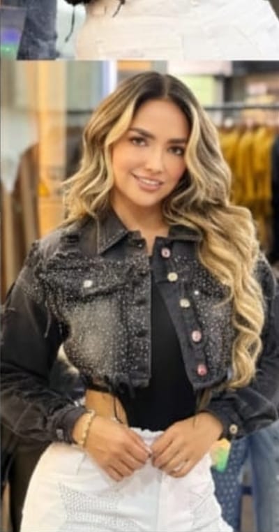 Chaqueta Pedrería Negra