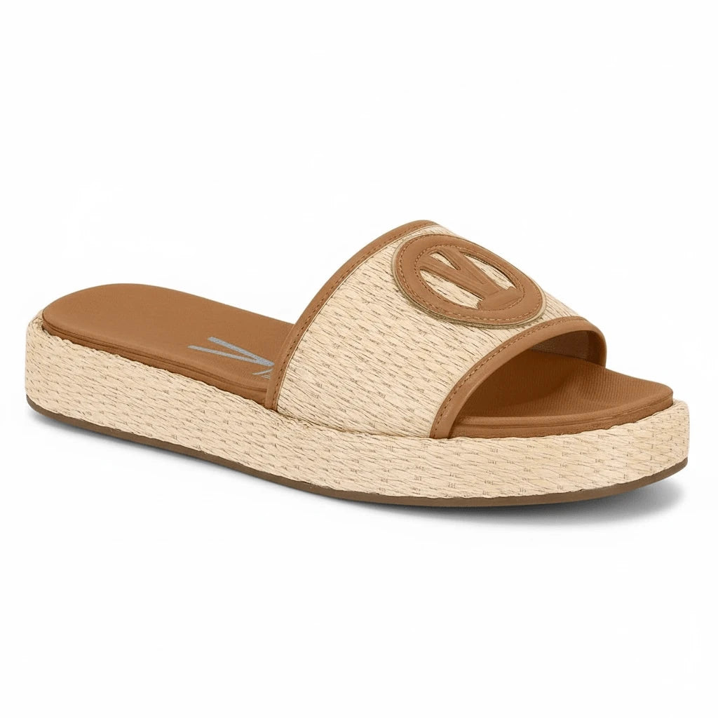 Vizzano Women's Summer Platform Slide Sandals - Beach Spadrille Wedge
