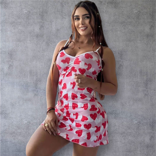 Heart Pajama dress
